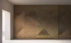 Объемные стеновые панели с геометрическим рисунком