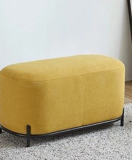Пуф овальный желтый ESF SOFA