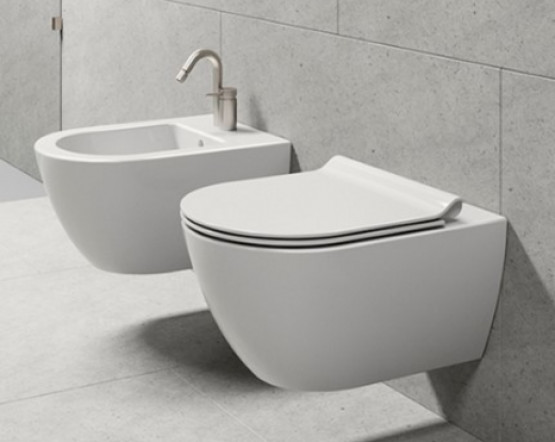 Унитаз GSI Pura 8815FR509, торнадо, белый мат