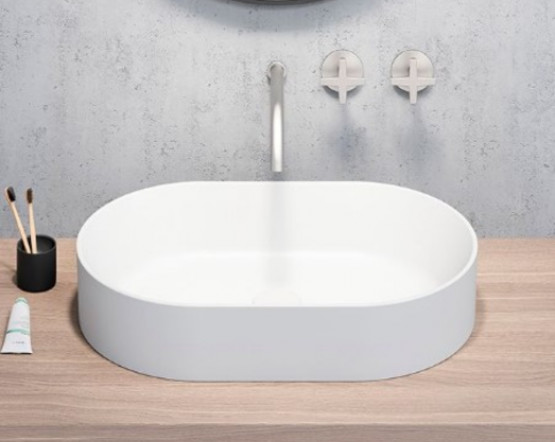 Раковина GSI Kube X 945811 накладная, 60x37 см, белый глянцевый